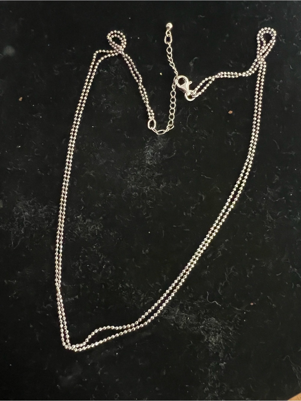 Kay Jewelers NWOT sterling Silver Beaded Double Strand Necklace